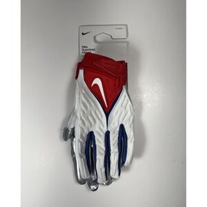 NIKE Superbad 6.0 Energy Receiver Football Gloves Red White Blue Sz XL *NEW* $65